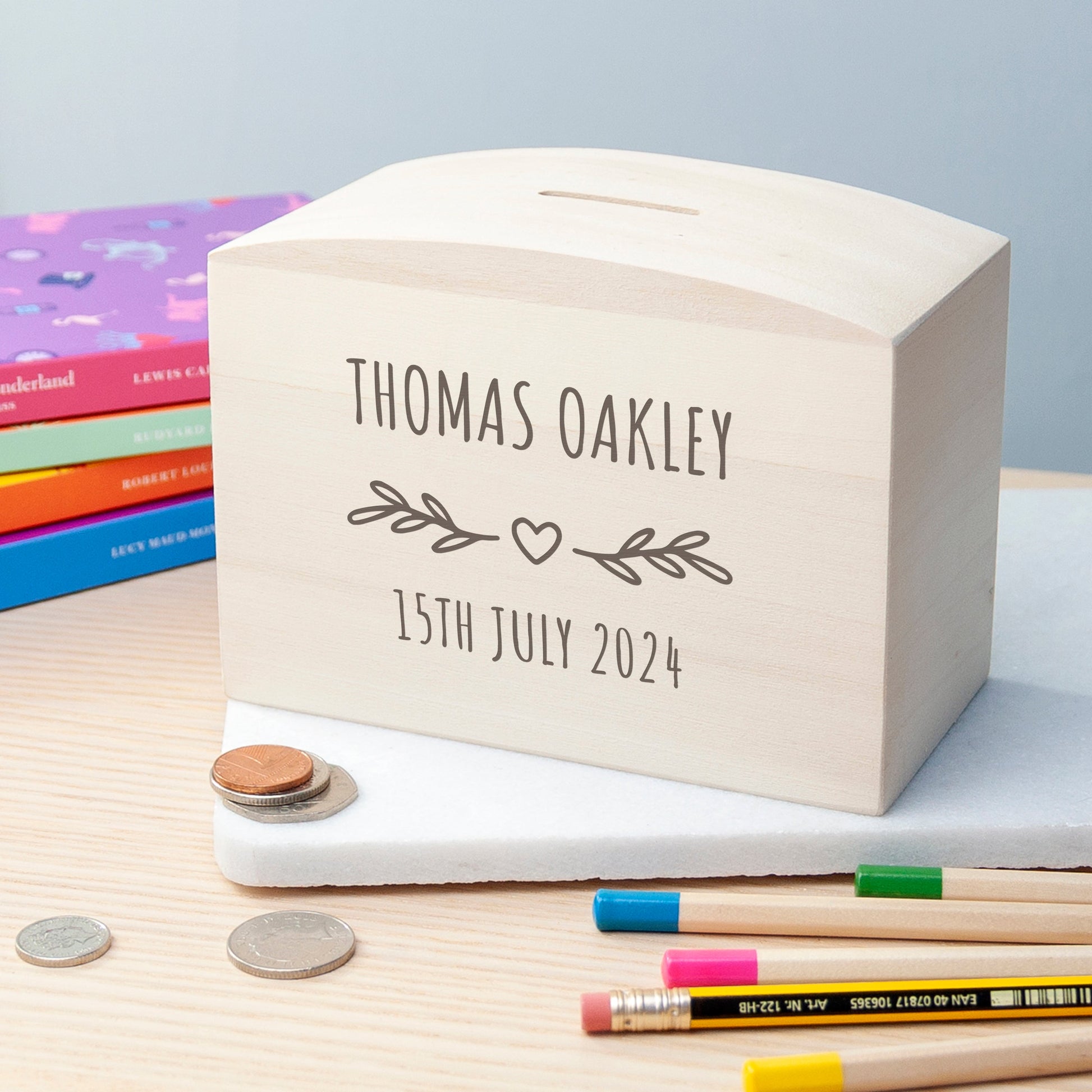 Personalized Money Boxes - Personalized New Baby Money Box 