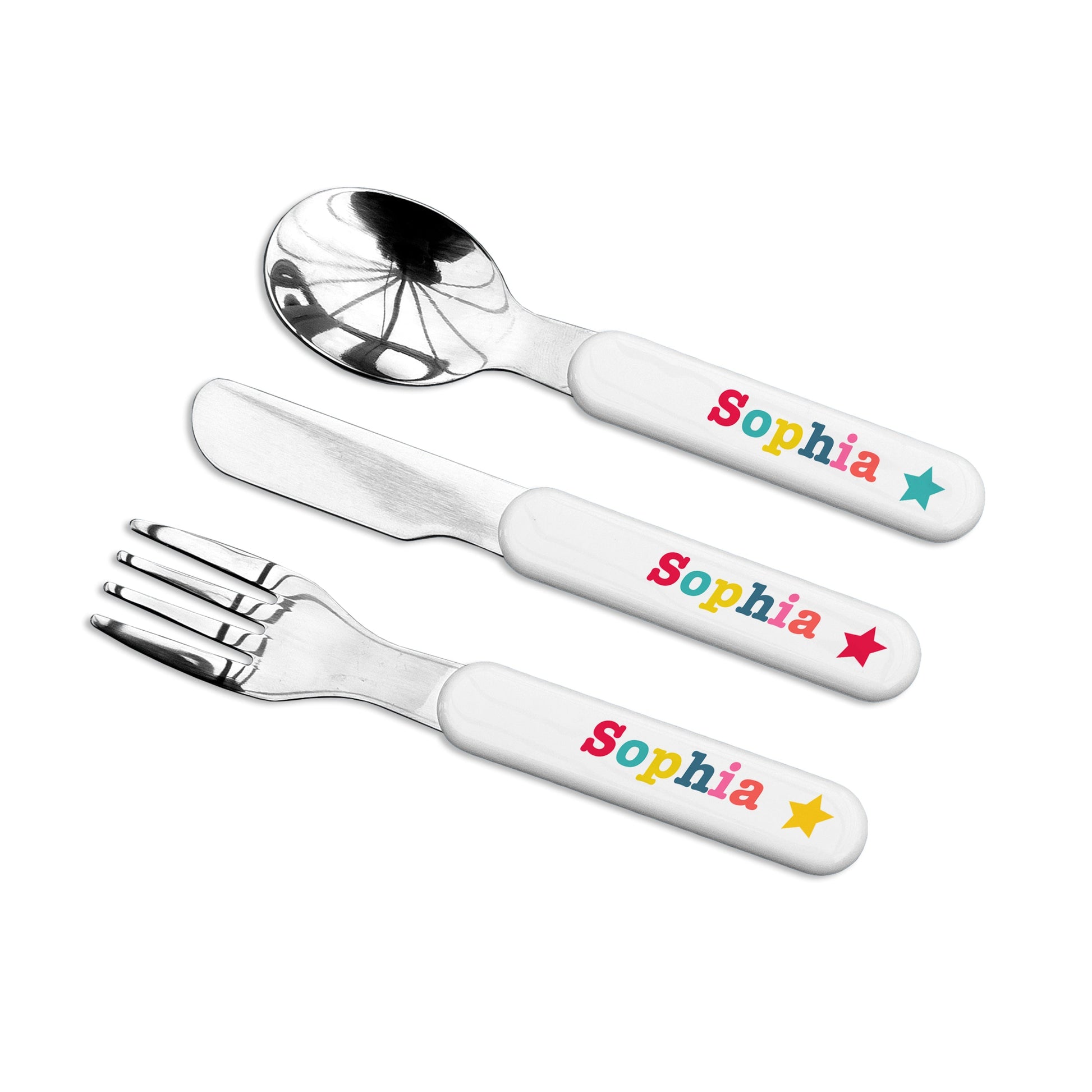 Personalized Metal Cutlery Sets - Personalized Kid's Circus Metal Cutlery Set 