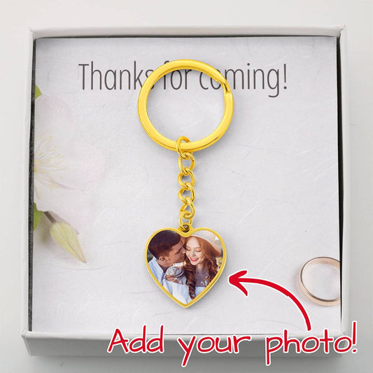 Thanks For Coming Personalized Photo Keychain