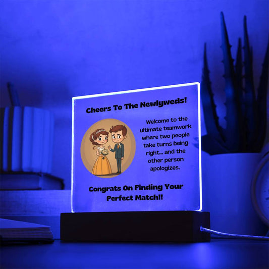 The Ultimate Teamwork Wedding Gift Plaque