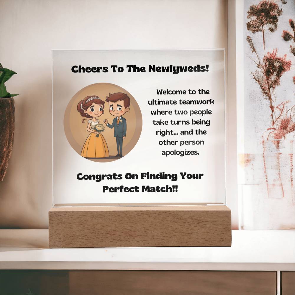 The Ultimate Teamwork Wedding Gift Plaque 