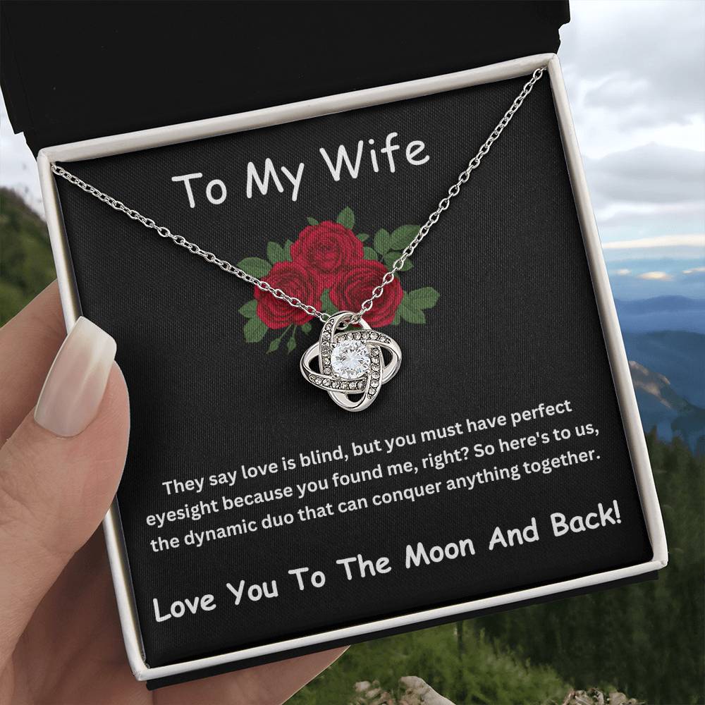 To Moon & Back Love Knot Necklace | Lovesakes | Sentimental Gifts