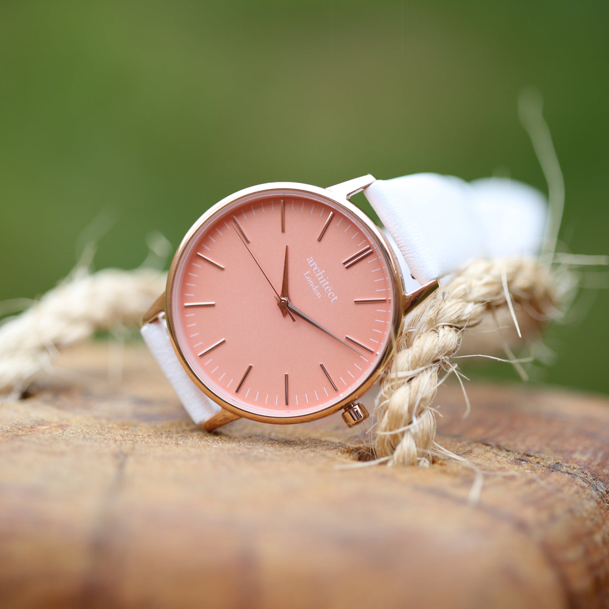 Personalized Ladies' Watches - Ladies Handwriting Engraved Watch In White 