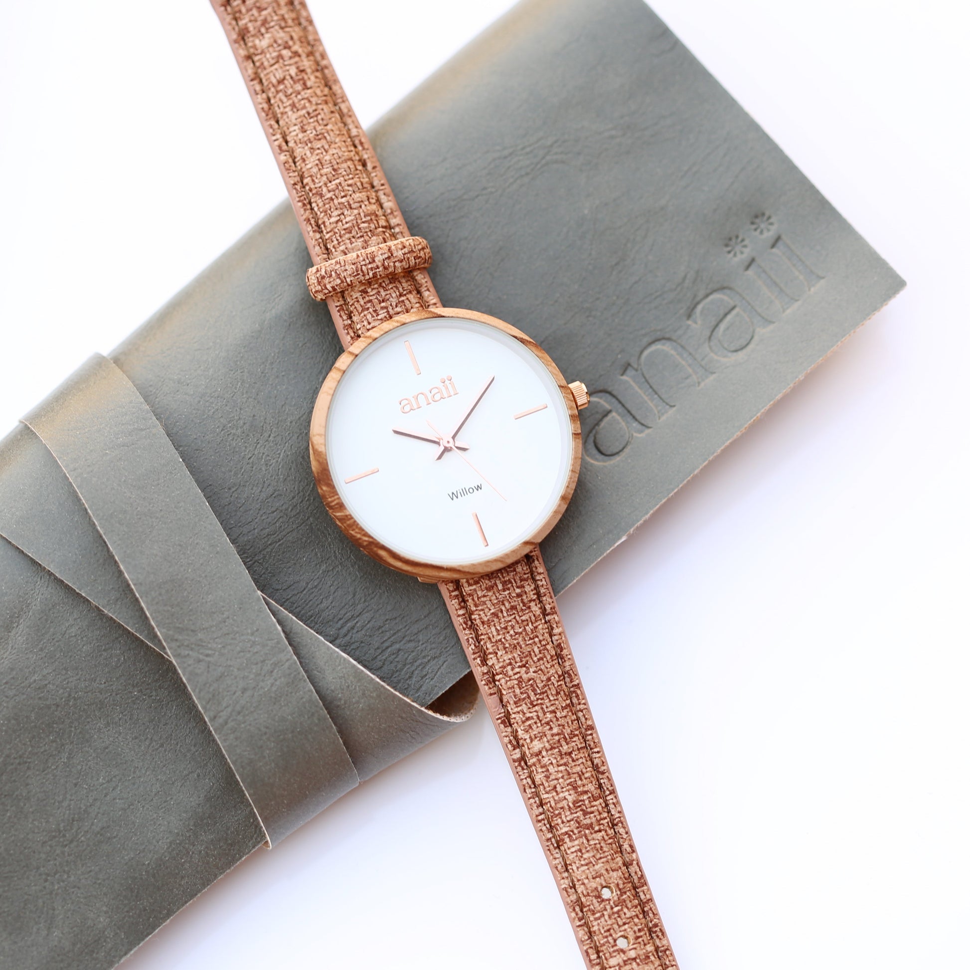 Personalized Ladies' Watches - Personalized Anaii Watch - Hazel Wood 