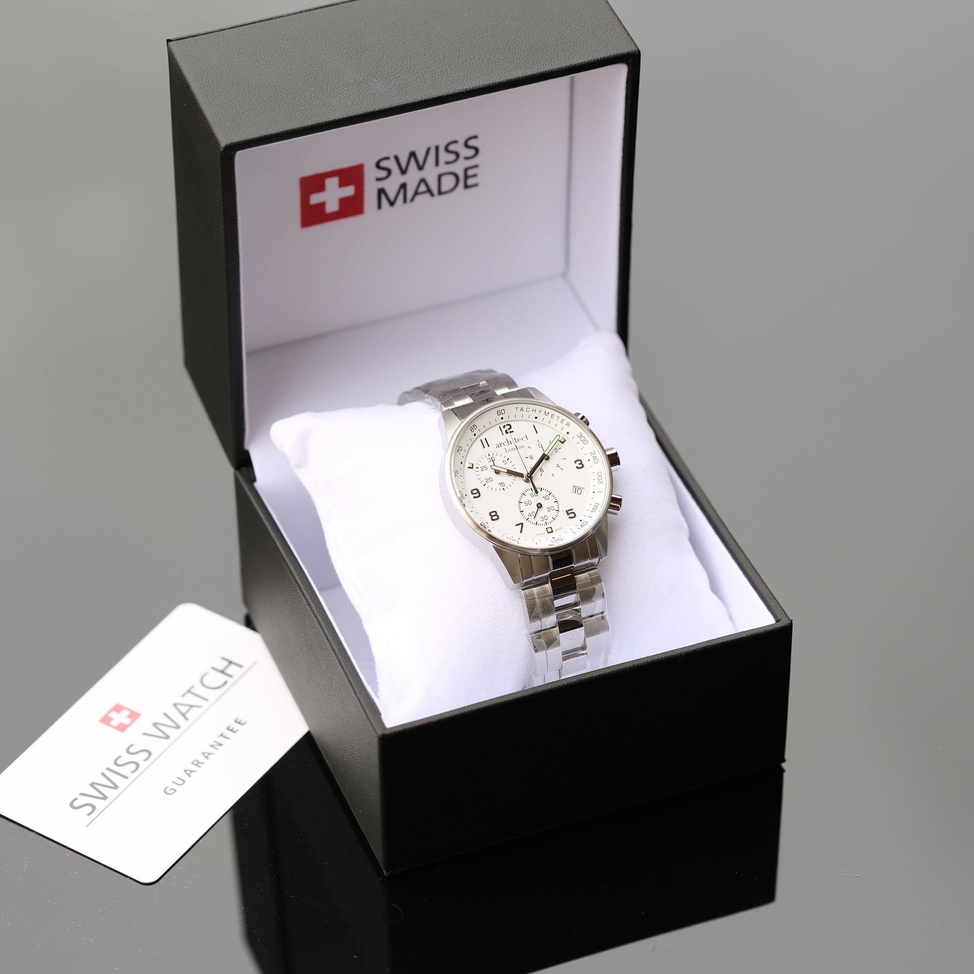 Personalized Men's Watches - Men's Engraved Swiss Watch - Architect Endeavour 