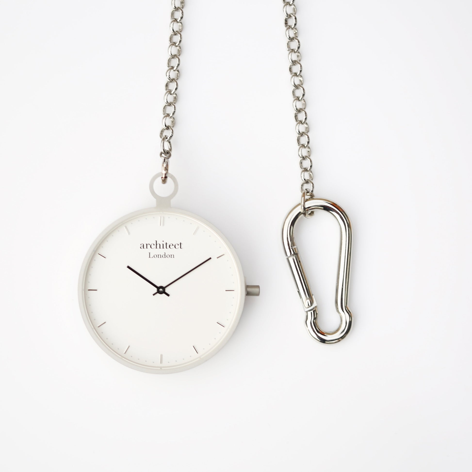 Personalized Pocket Watches - Modern Pocket Watch Silver - Handwriting Engraving 