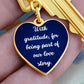 Wedding Guest Gift - "With Gratitude" Personalized Heart Keychian | Lovesakes