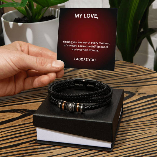 Worth My Wait - Men's Love Bracelet