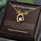 Zirconia Heart Necklace + Lovebird Anniversary Card | Lovesakes