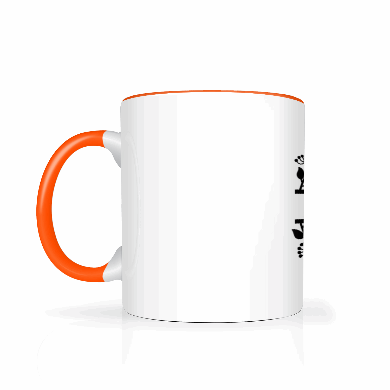 Personalized Mugs - A-Custom Split Initial Mug 