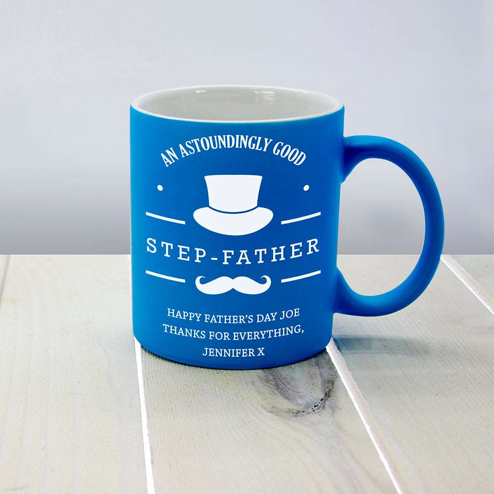 Personalized Personalised Mugs - An Astoundingly Good Step-Father Mug 