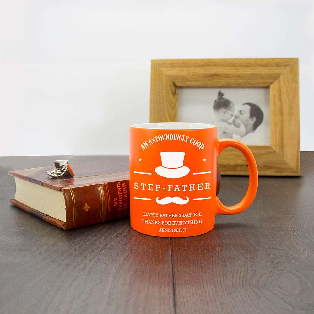 Personalized Personalised Mugs - An Astoundingly Good Step-Father Mug 