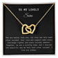 Personalized Necklaces - Personalized Interlocked Hearts Necklace, 2 Are Better Than 1 