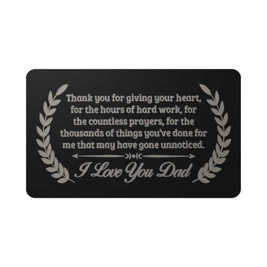 Love Dad Wallet Card