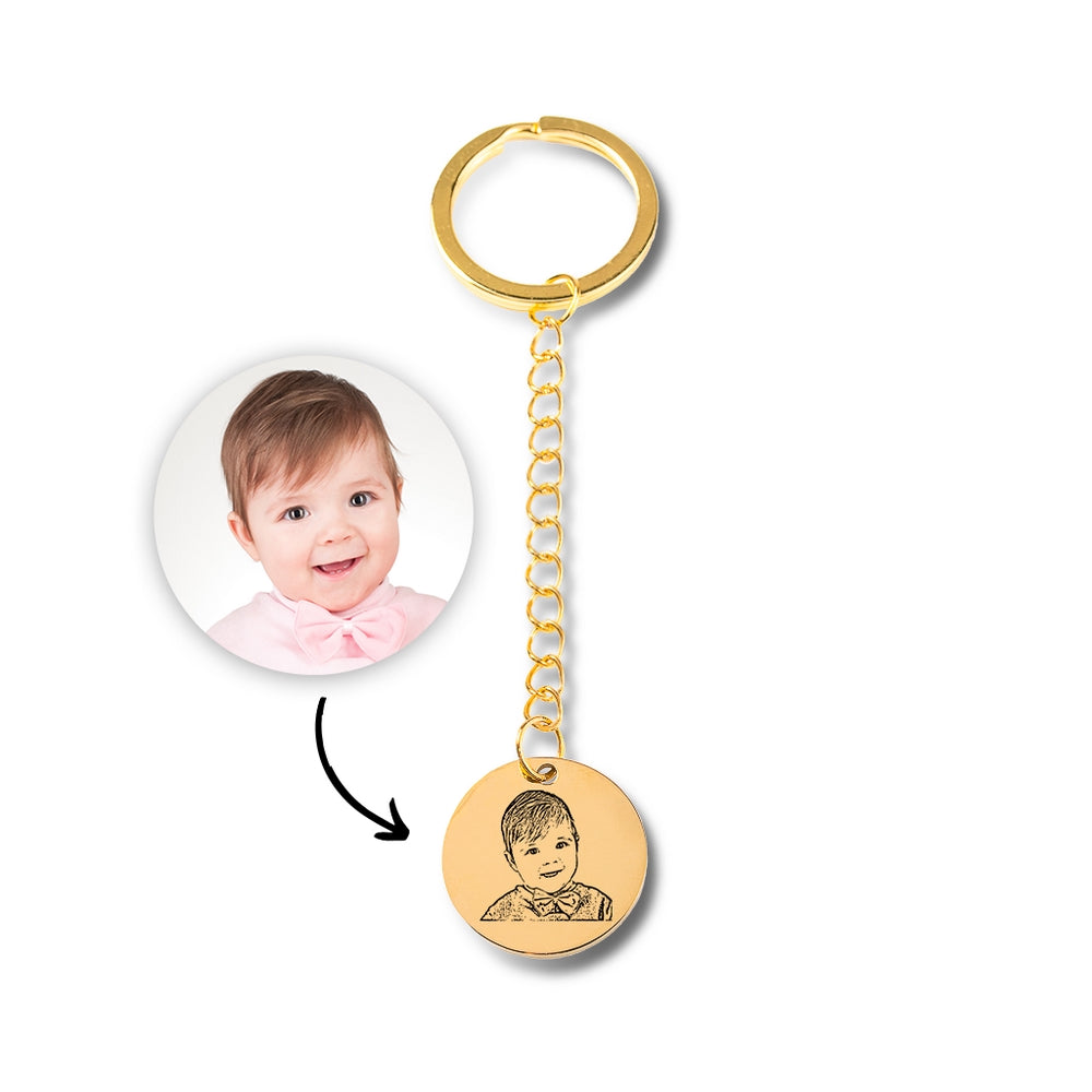 Personalized Portrait Keychain - GiftsofaKind