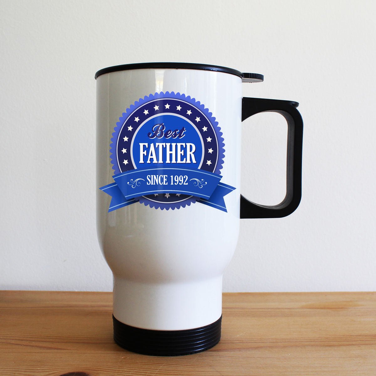 Personalized Personalised Mugs - Dad Gift: Best Father Travel Mug 