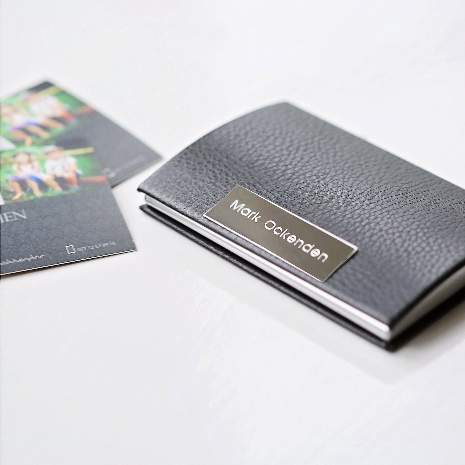 Personalized Business Card Holder - Engraved Personalized Card Holder 