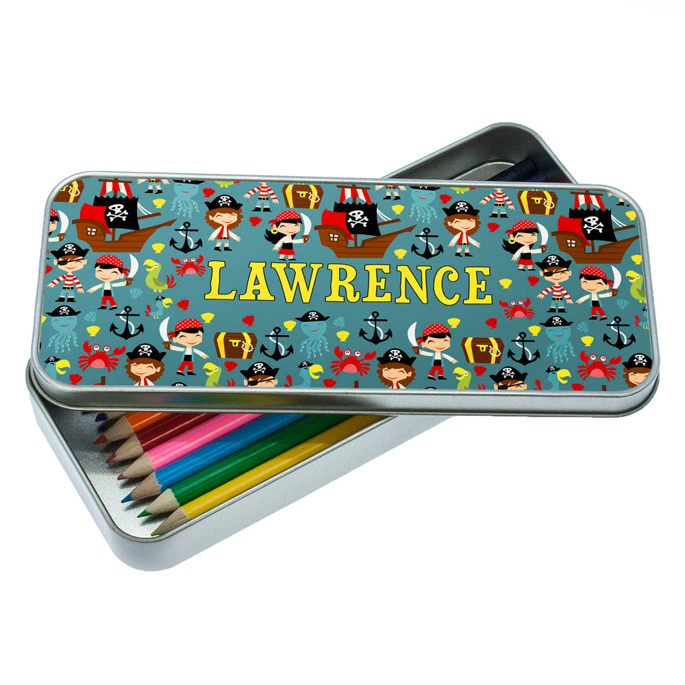 Personalized Pencil Cases - Cute Pirate Pencil Case 
