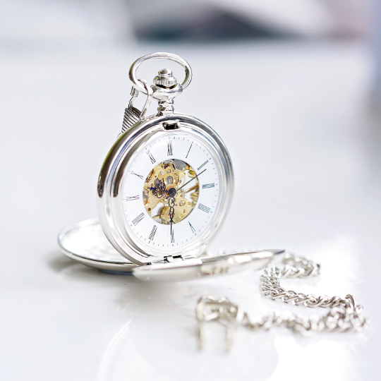 Personalized Pocket Watches - Dual Opening Pocket Watch 