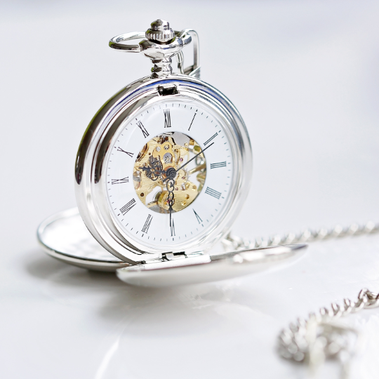 Personalized Pocket Watches - Dual Opening Pocket Watch 