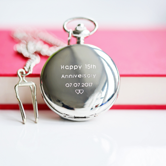 Personalized Pocket Watches - Dual Opening Pocket Watch 