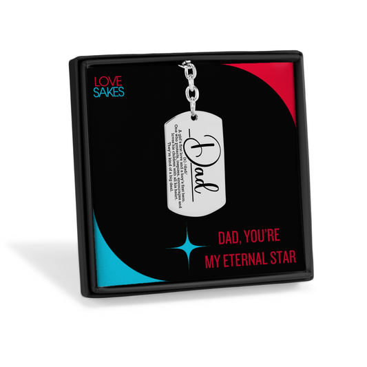 Dad Definition Personalized Keyring