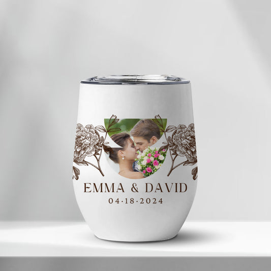 Photo Personalized Wine Tumbler - 12oz