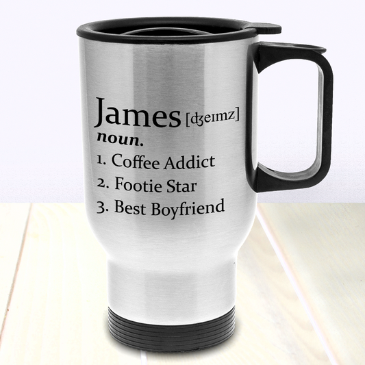Personalized Definition Stainless Steel Travel Mug