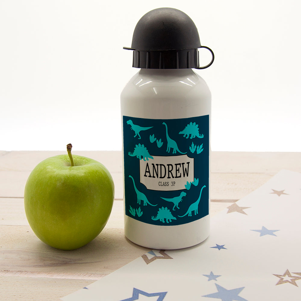 Personalized Water Bottles - Jurassic Fun Silhouette Personalized Water Bottle 