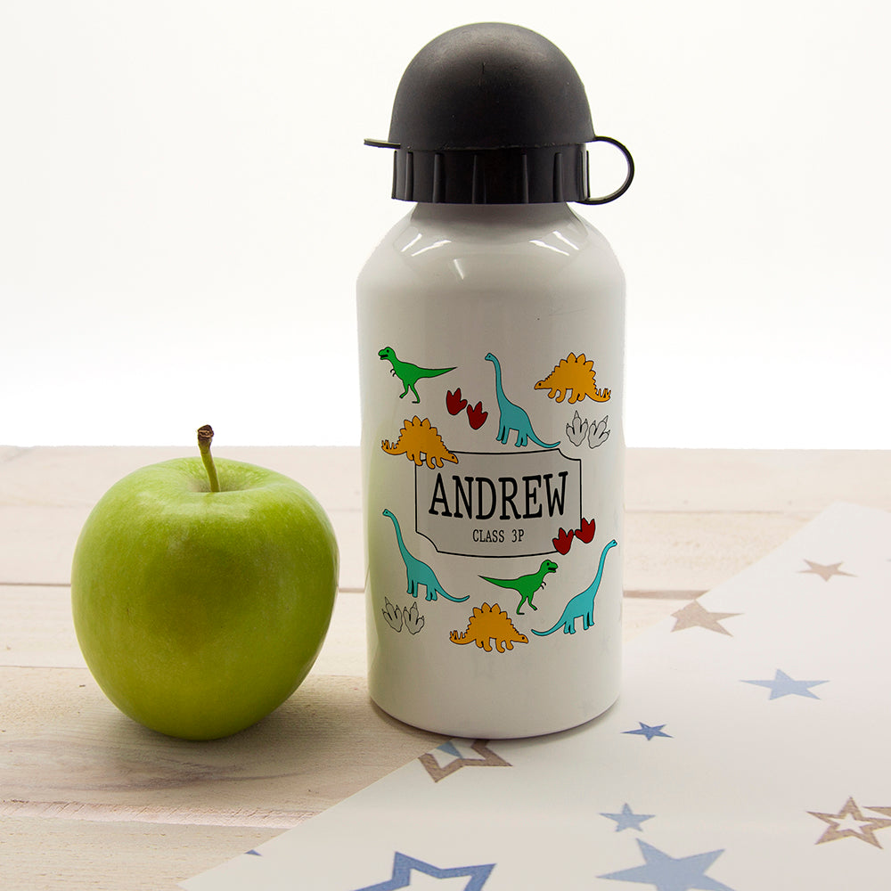 Personalized Water Bottles - Jurassic Fun Silhouette Personalized Water Bottle 