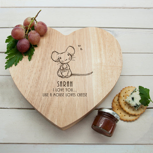 Personalized Cheese Board - Like A Mouse Loves Cheese
