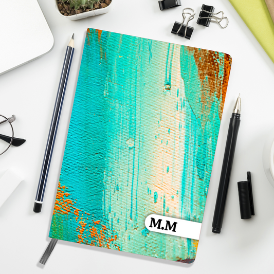 Oil Painting Explosion - Personalized Monogram A5 Notebook