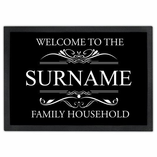 Custom Doormat - Welcome To The Family Household