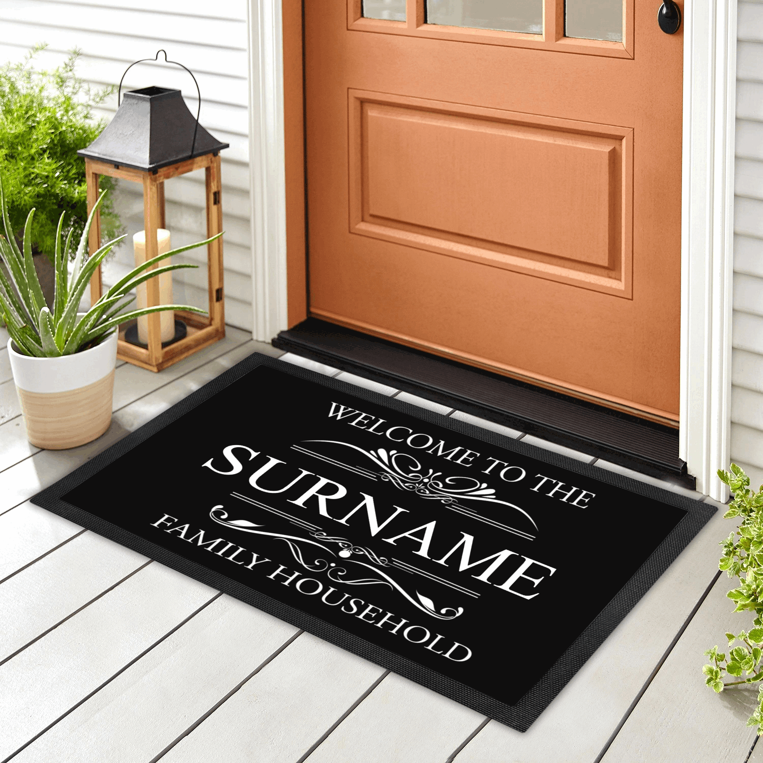 Personalized Doormat - Custom Doormat - Welcome To The Family Household 