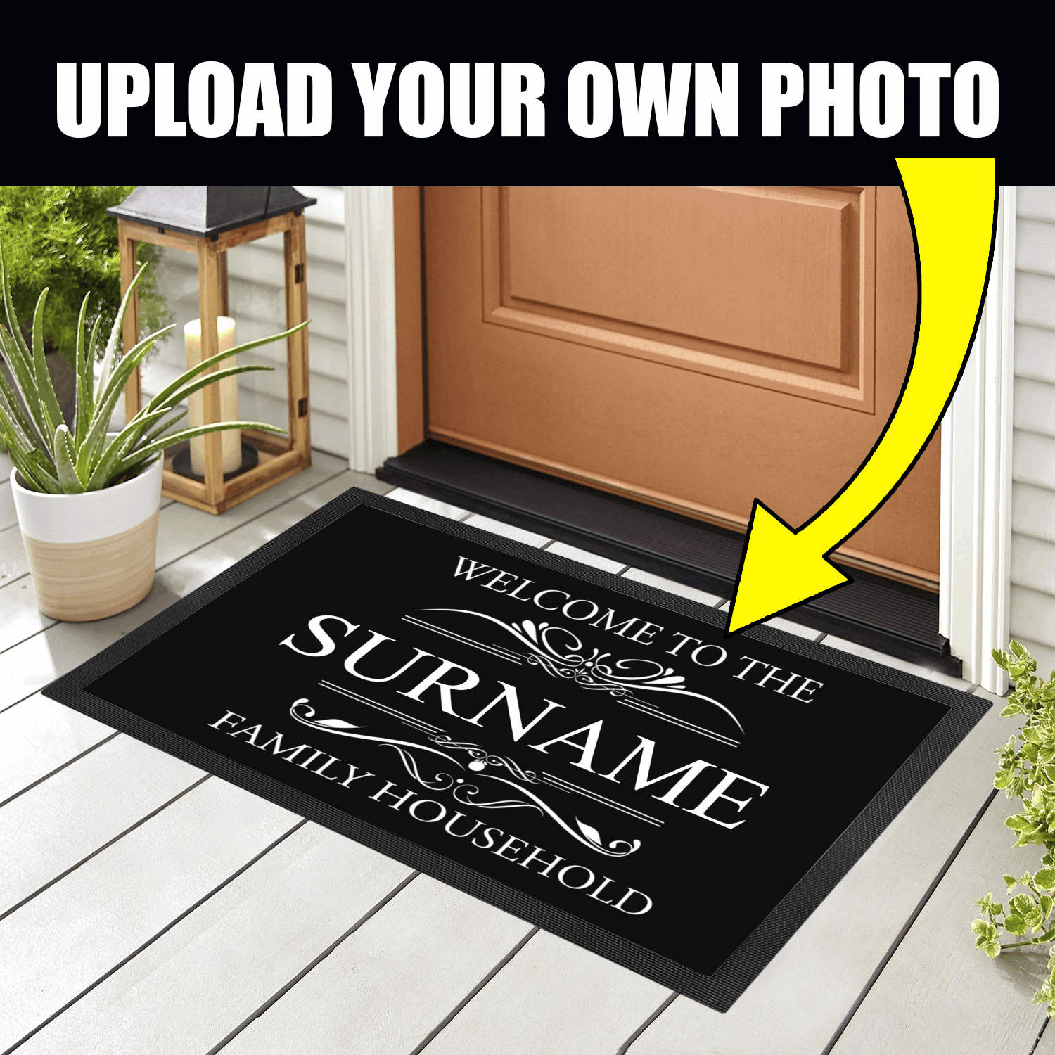 Personalized Doormat - Custom Doormat - Welcome To The Family Household 