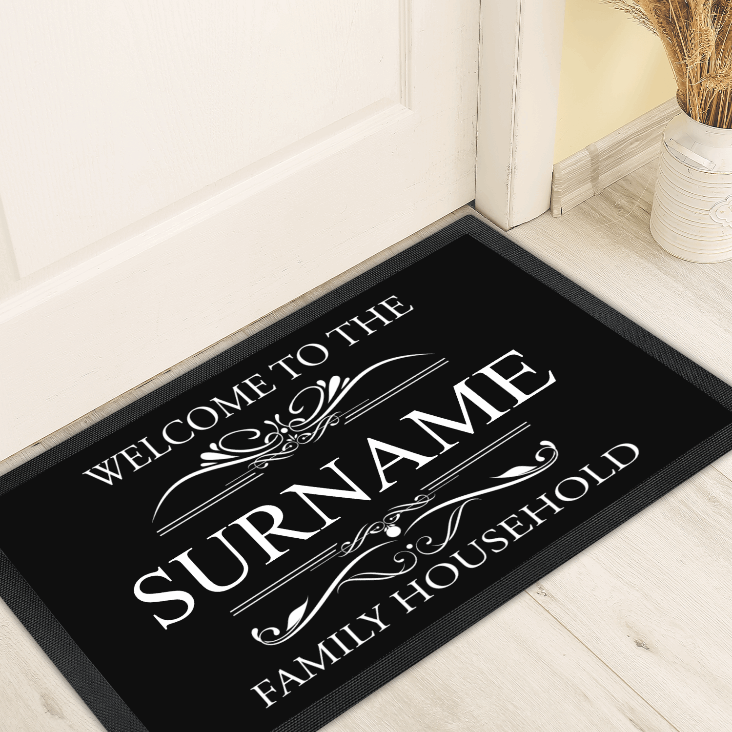 Personalized Doormat - Custom Doormat - Welcome To The Family Household 
