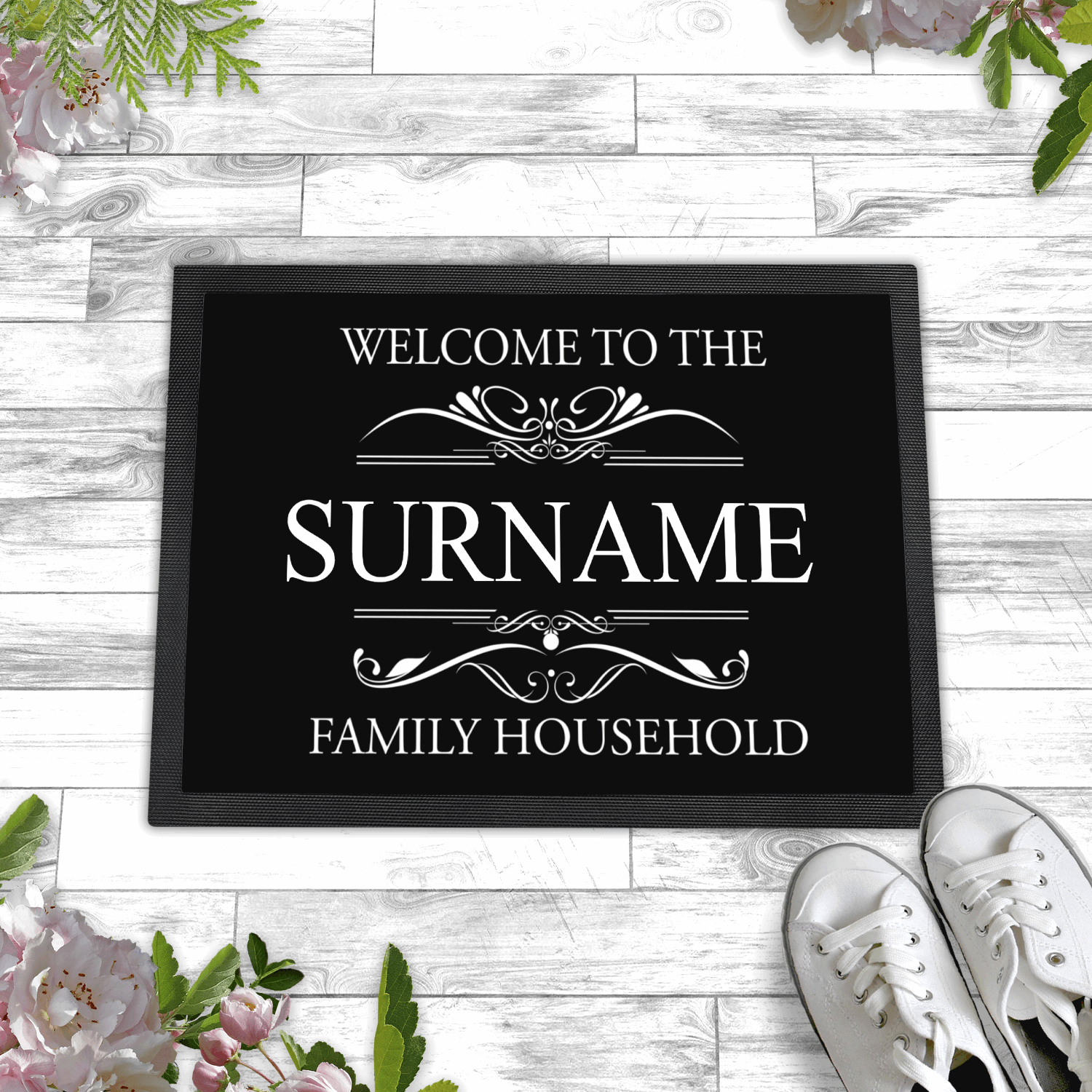 Personalized Doormat - Custom Doormat - Welcome To The Family Household 