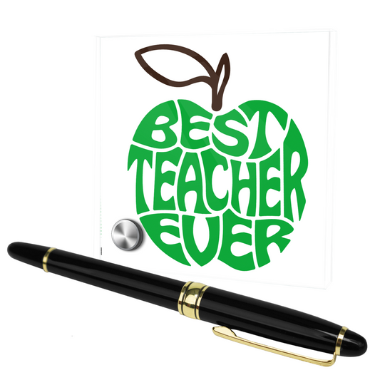 Teacher Gift: Ball Pen On Lumen Glass Stand