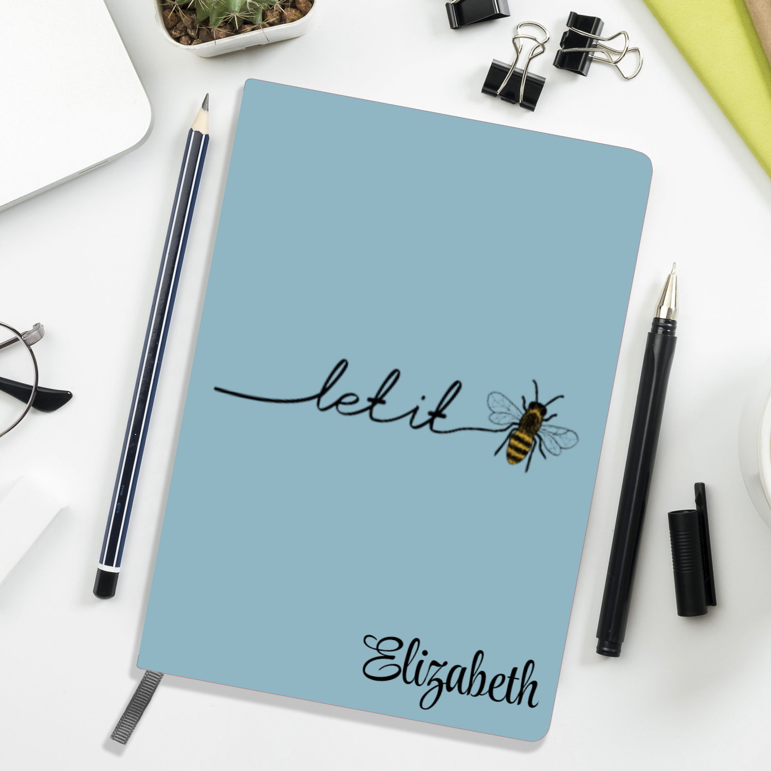 Personalized Notebook/Journals - Personalized Note Book: Let It be 