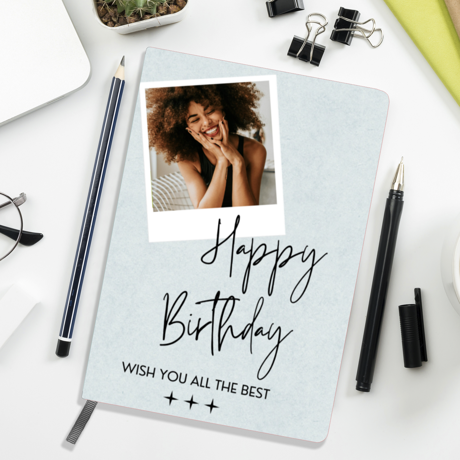 Personalized Notebook/Journals - Custom Photo Birthday Journal 