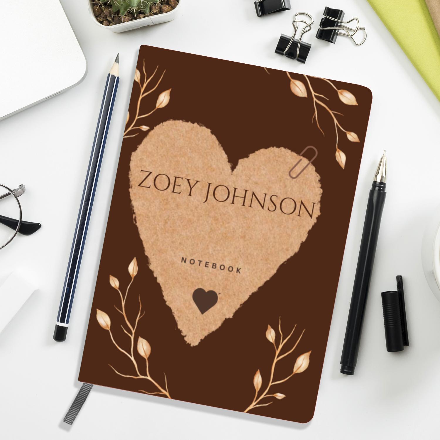 Personalized Notebook/Journals - Enchanting Heart Journal 