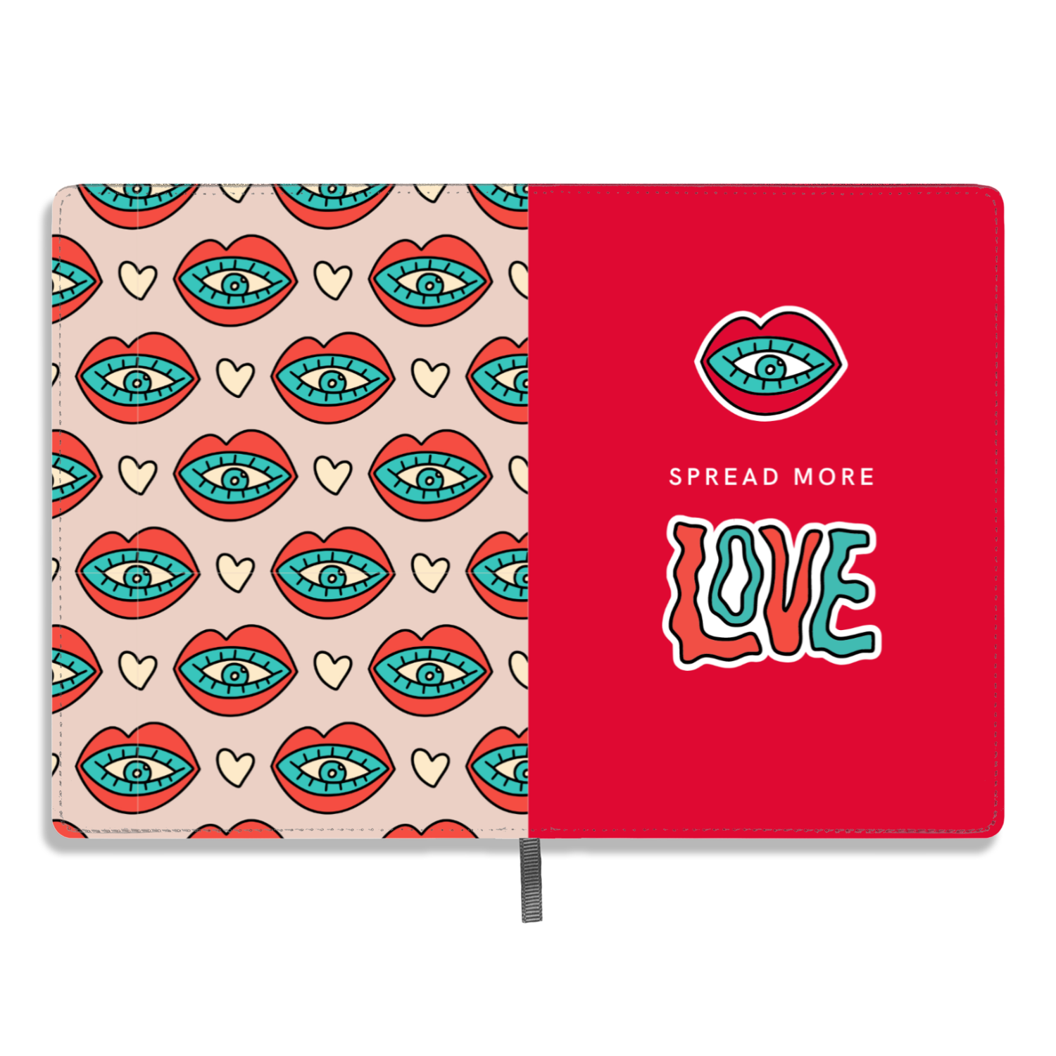 Personalized Notebook/Journals - Faux Leather Journal - Spread More Love 