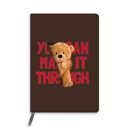 Faux Leather Teddy Notebook