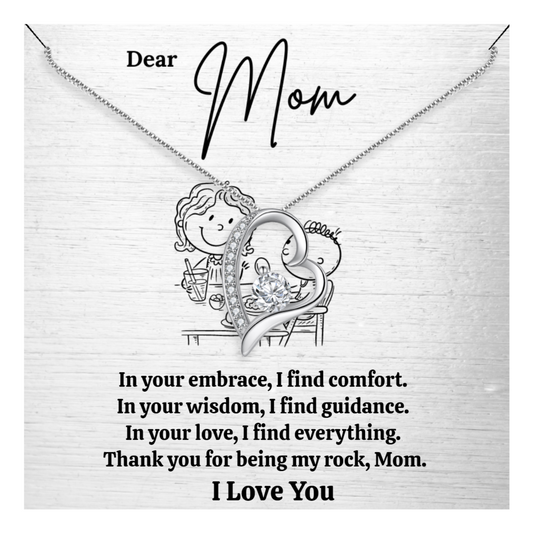 Mom Eternal Heart Necklace