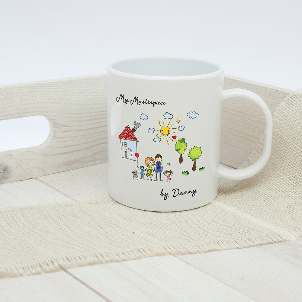 Personalized Mugs - My Mini Masterpiece Personalized Artwork Unbreakable Child's Mug 