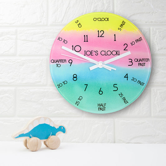 I Can Tell The Time! Personalized Children's Wall Clock