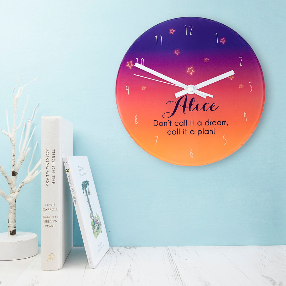 Personalized Clocks - Personalized Summer Sunset Wall Clock 