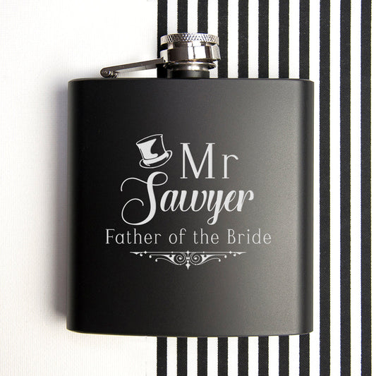 Personalized Father Of The Bride Hip Flask