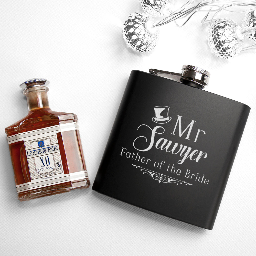 Personalized Father Of The Bride Hip Flask - GiftsofaKind