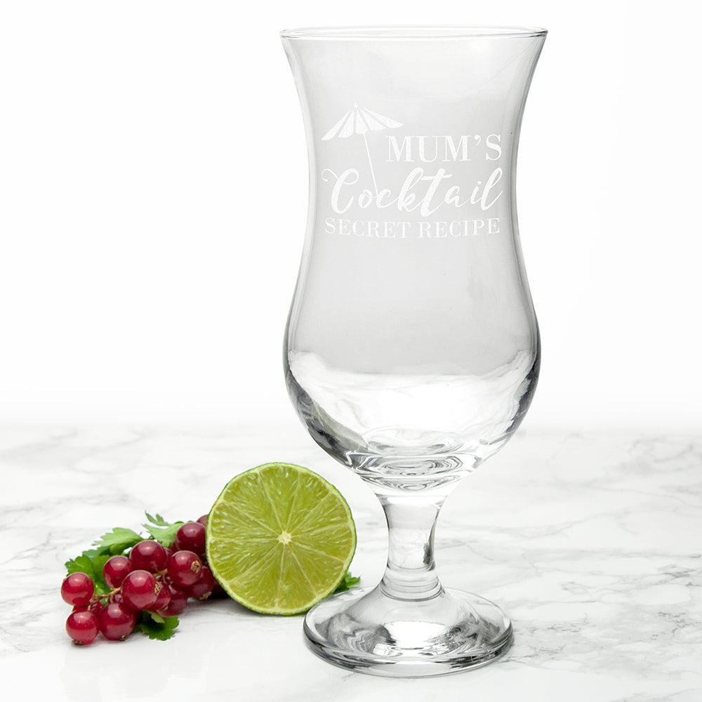 Personalized Barware - Personalized Happy Hour Cocktail Glass 